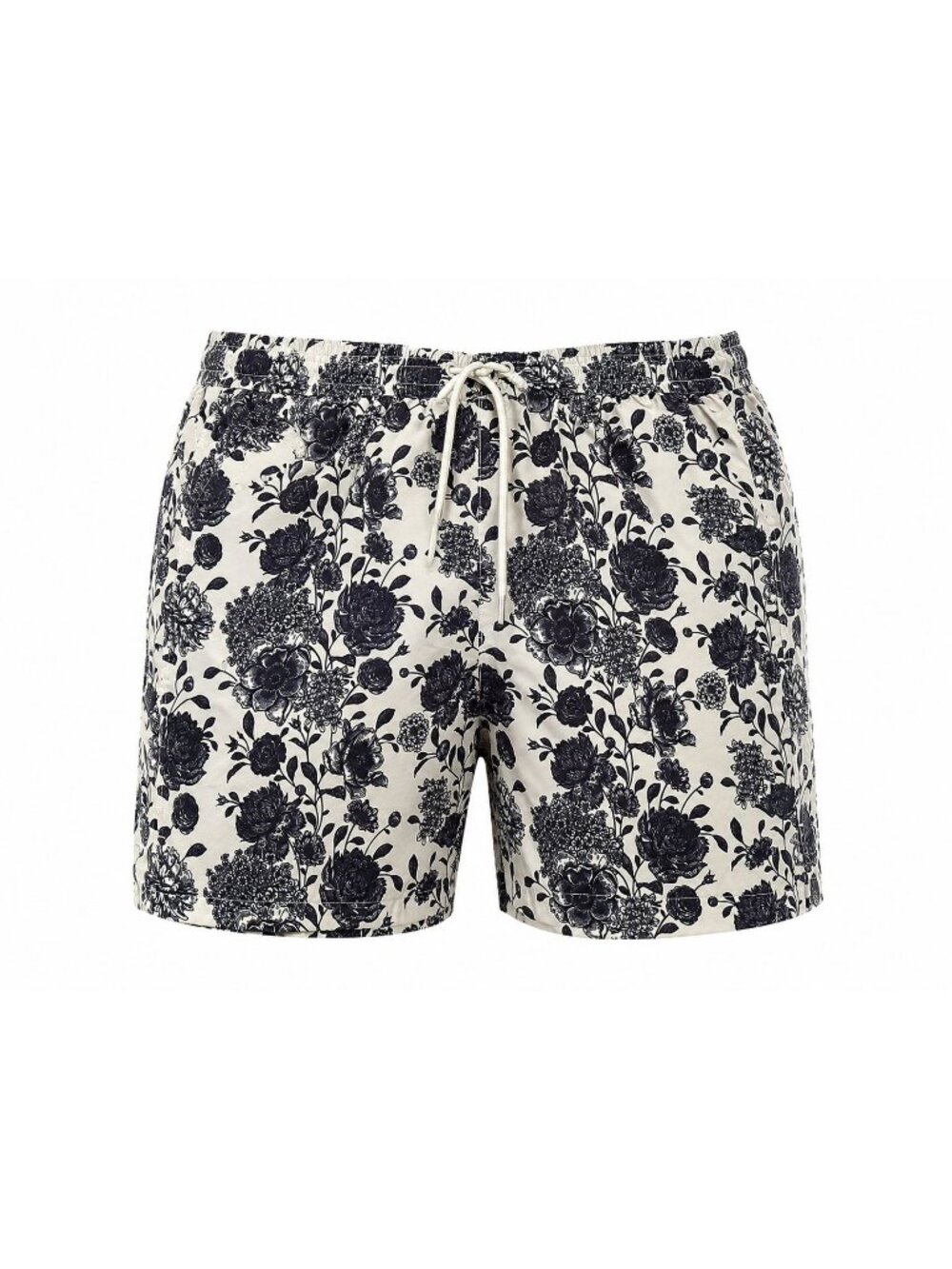 Maison Article Large Brown Black Floral Mens Shorts Soft Lightweight Resortwear